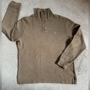 POLO Ralph Lauren Men's L Sweater 1/4 Zip Pullover Cotton Size Large